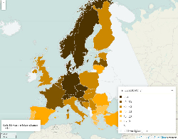 Roggen Ertrag Europa 2012-2023