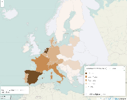 Mastrinderbestand Europa 2012-2023