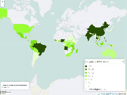 Ananas Anbaufläche weltweit 1961-2021