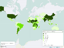 Erdnuss Anbaufläche weltweit 1961-2020