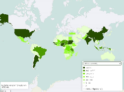 Erdnuss Erntemenge weltweit 1961-2020