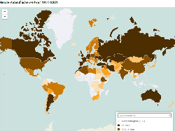Gerste Anbaufläche weltweit 1961-2021